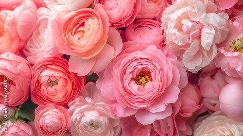 Beautiful display of pink flowers