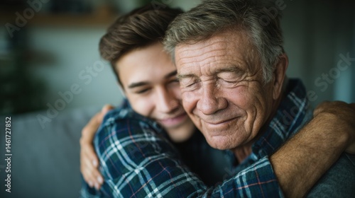 Heartfelt embrace a son reunites with his beloved father