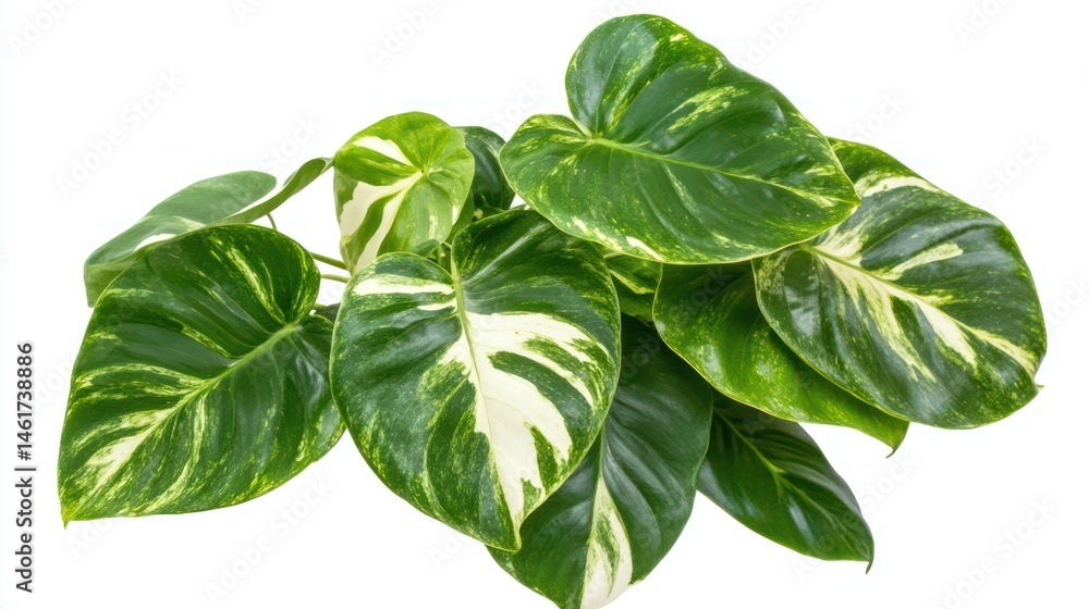 Variegated pothos plant cluster Variegated pothos plant cluster