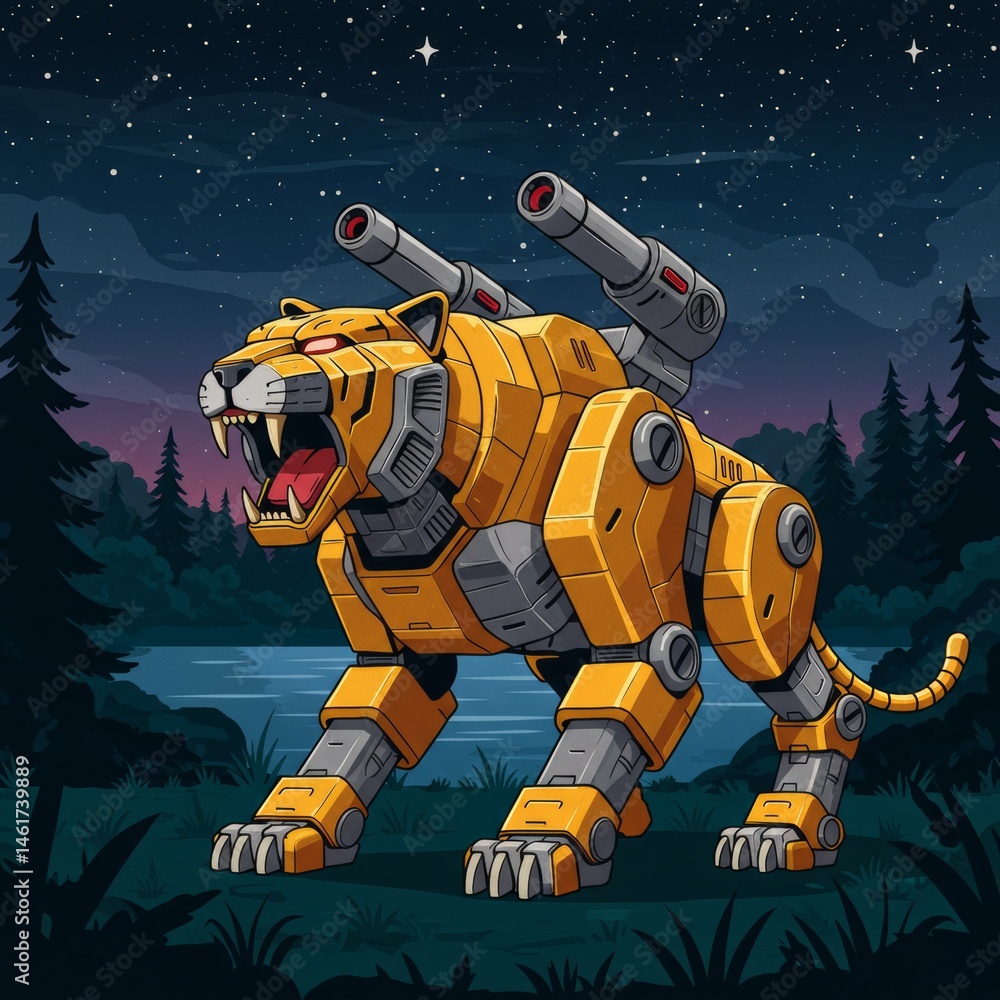robot tiger robot tiger