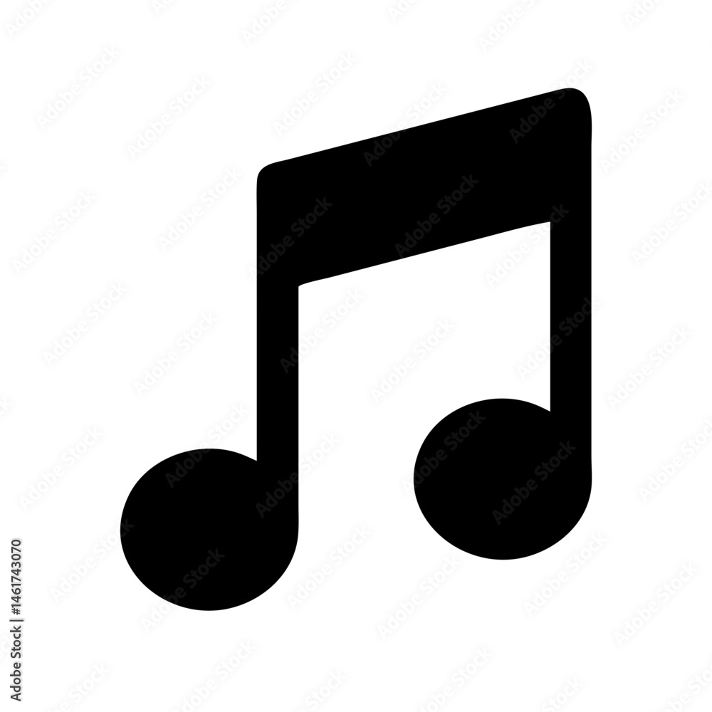 Music icon isolated on white Music icon isolated on white