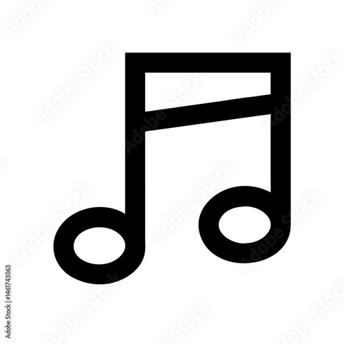Music icon isolated on white