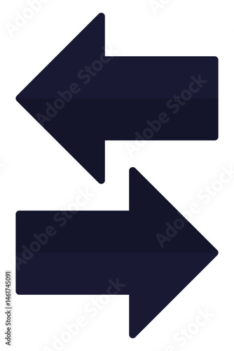Swap arrow icon isolated on white background.