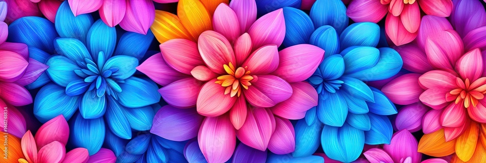 Obraz premium kaleidoscope floral 