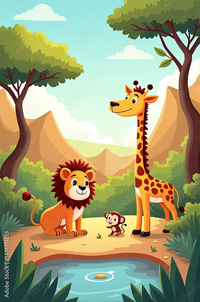 Obraz premium giraffe in the woods
