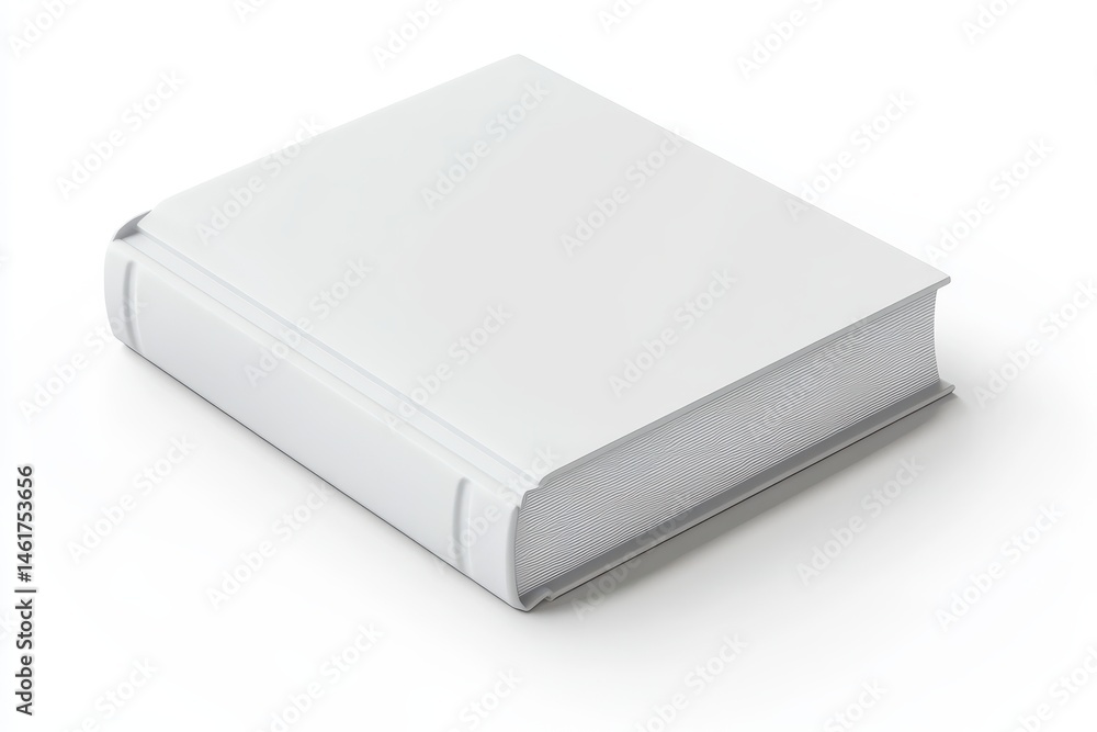 Blank white book, rectangular shape, solid color, no visible text or illustrations. Hard cover, typical book format, isolated on white background, 3D model, empty pages Blank white book, rectangular shape, solid color, no visible text or illustrations. Hard cover, typical book format, isolated on white background, 3D model, empty pages