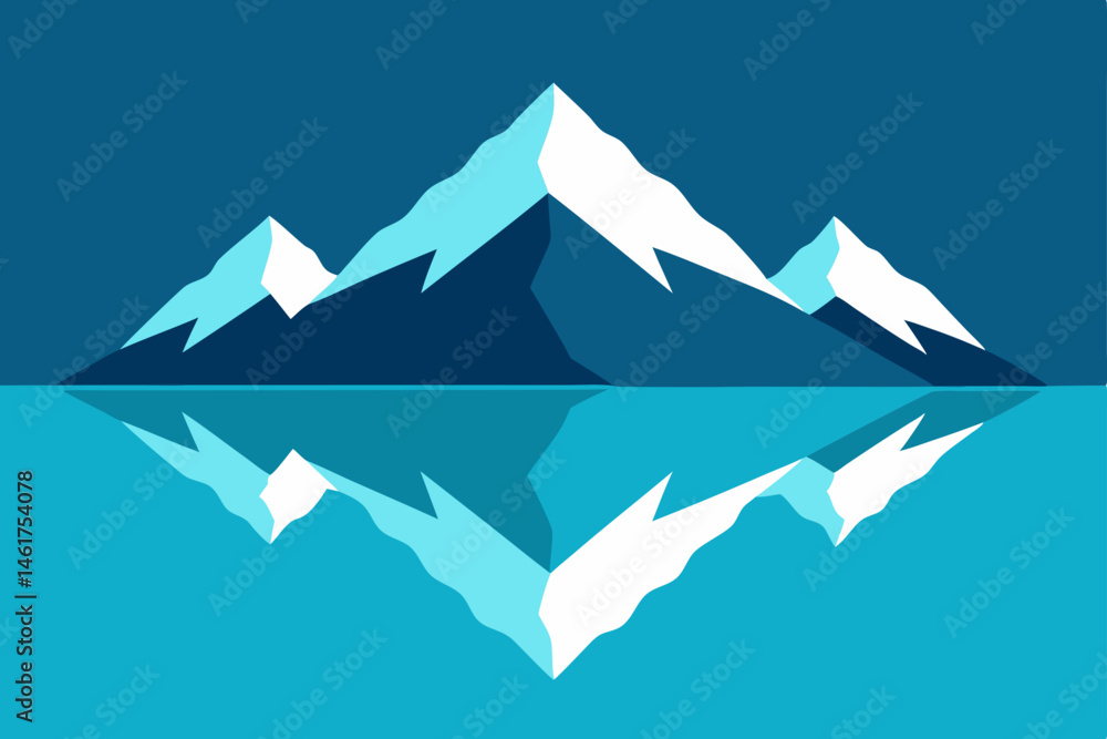 Fototapeta premium vector illustration of mountain landscape