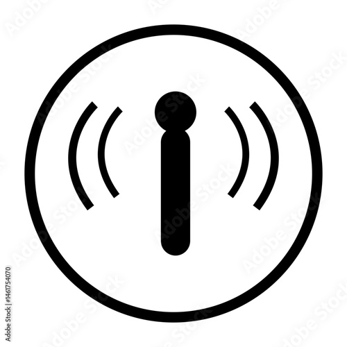 black wi fi icon vector illustration