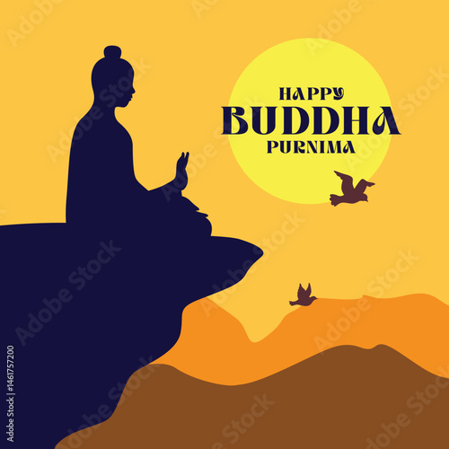 Sacred vector design for Buddha Jayanti celebration.eps