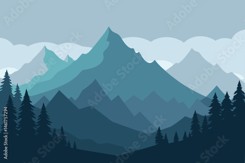 mountain landscape in the mountains