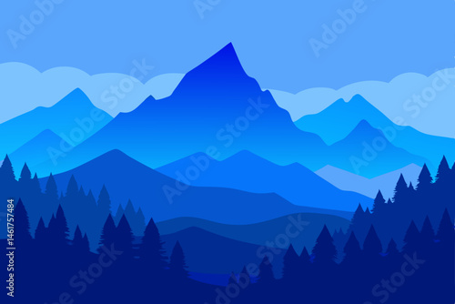 mountain landscape in the mountains
