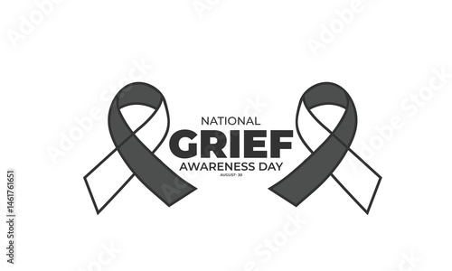 National Grief Awareness Day. background, banner, card, poster, template. Vector illustration.