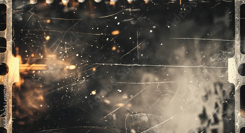 Grunge Cinematic Film Strip Background