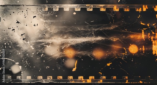 Distressed Old Film Texture with Burn Effects
