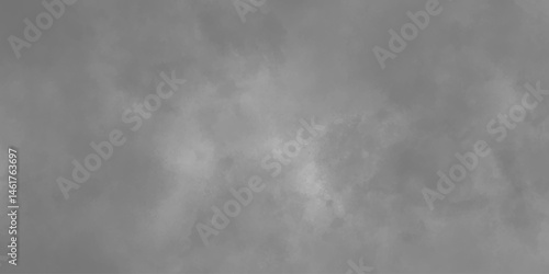 Abstract Gray Smoke Cloudy Texture. Black and White Mist Background. Abstract Atmospheric Texture