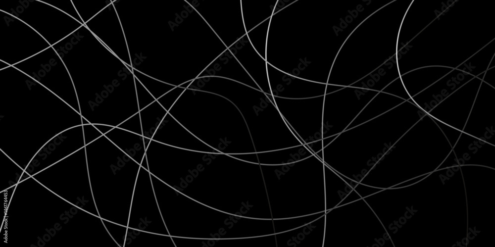 Abstract Random Line Background. Modern Abstract Line Art. Random Linear Black background Abstract Random Line Background. Modern Abstract Line Art. Random Linear Black background