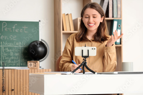 Female teacher conducting E...