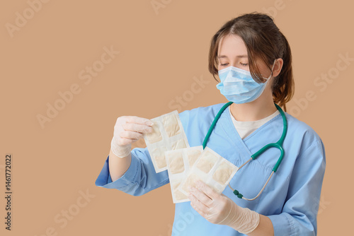 Female doctor in medical ma...