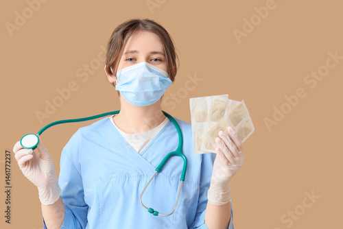 Female doctor in medical ma...