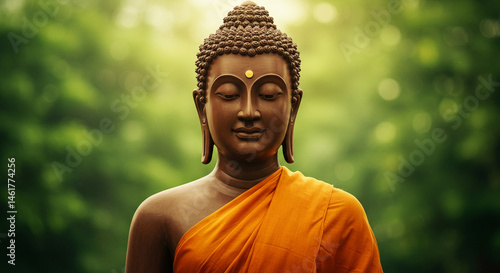 Serene Buddha Statue in Pea...
