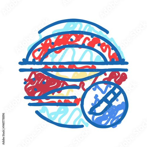 bypass surgery doctor icon doodle illustration
