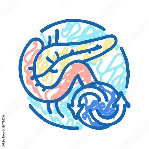 phlebectomy surgery icon doodle illustration