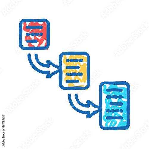 hierarchy ux ui design icon doodle illustration