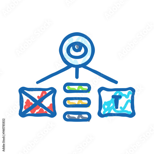 visual hierarchy ux ui design icon doodle illustration