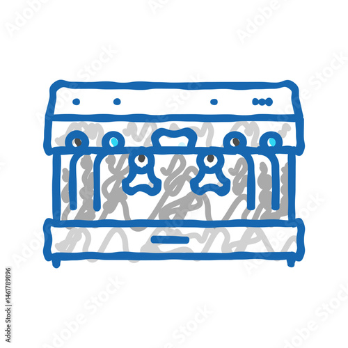 espresso machine restaurant equipment icon doodle illustration