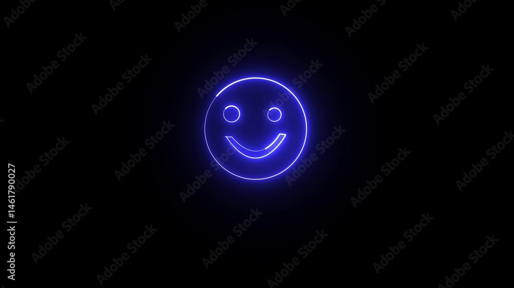Happy smiley chat symbol. Abstract smile icon animation.; Happy smiley chat symbol. Abstract smile icon animation.;