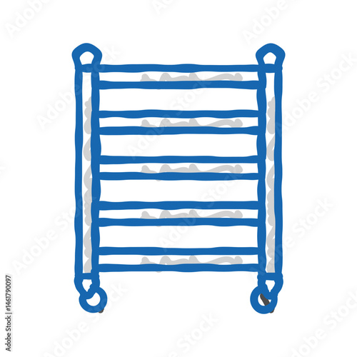 shelving restaurant equipment icon doodle illustration