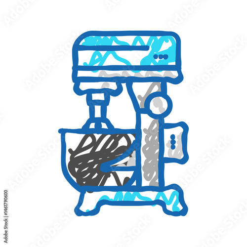 juicer restaurant equipment icon doodle illustration