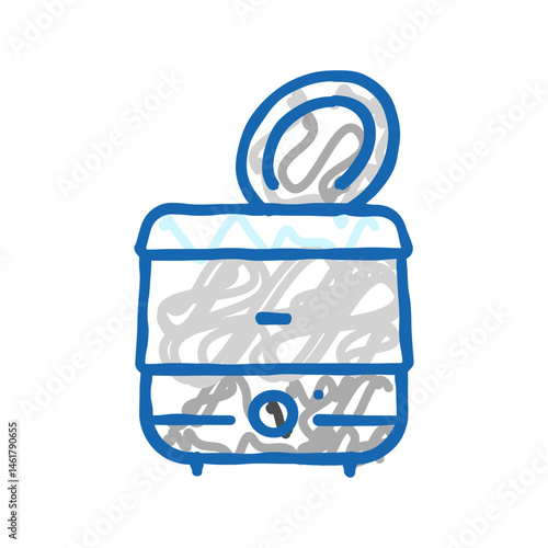 mixer restaurant equipment icon doodle illustration