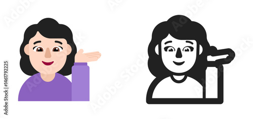 Woman Tipping Hand Emoji
