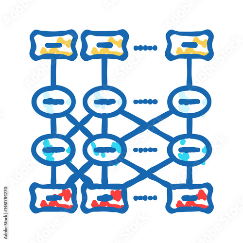 bert bidirectional encoder representations transformers icon doodle illustration