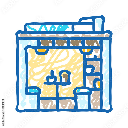 functional spaces minimalism lifestyle icon doodle illustration