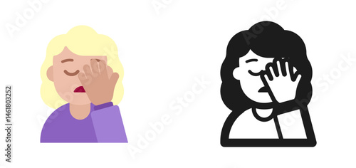 Woman Facepalming Emoji (Blonde)
