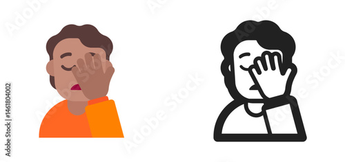 Person Facepalming Emoji (Medium Skin Tone)
