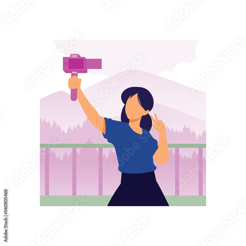 self photography :Vector Icon which can easily modify or edit
