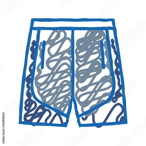 athletic short clothing icon doodle illustration