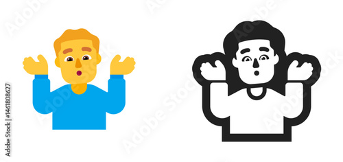 Person Shrugging Emoji (Light Skin Tone, Orange/Blonde Hair)
