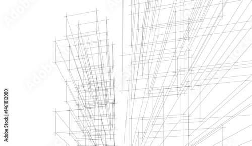 Modern building. Architectural background