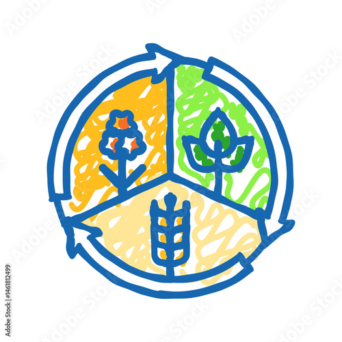 livestock auction icon doodle illustration