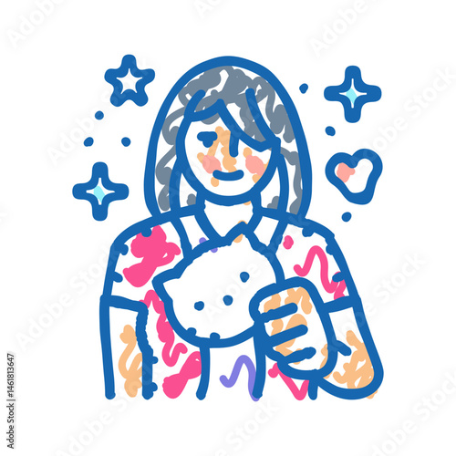 amigurumi kawaii icon doodle illustration