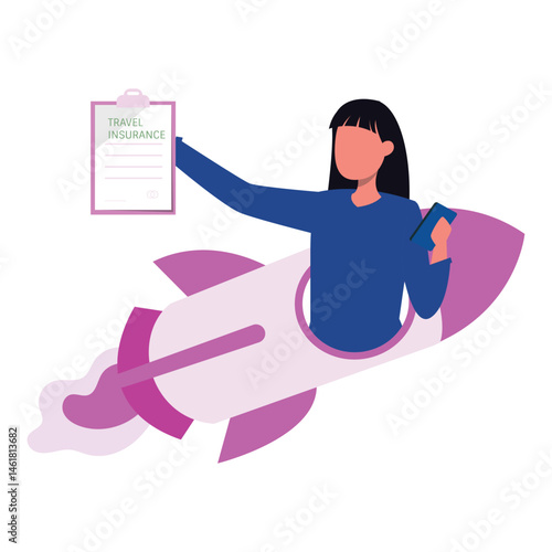 Travel insurance Vector illustration which can easily modify
