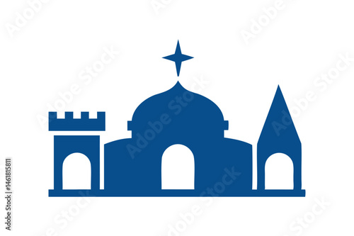 Bethlehem icon vector on white background
