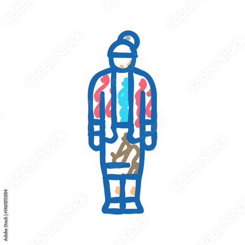 couple elderly old woman man icon doodle illustration