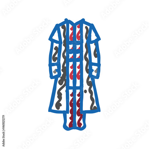 gothic fashion goth subculture icon doodle illustration