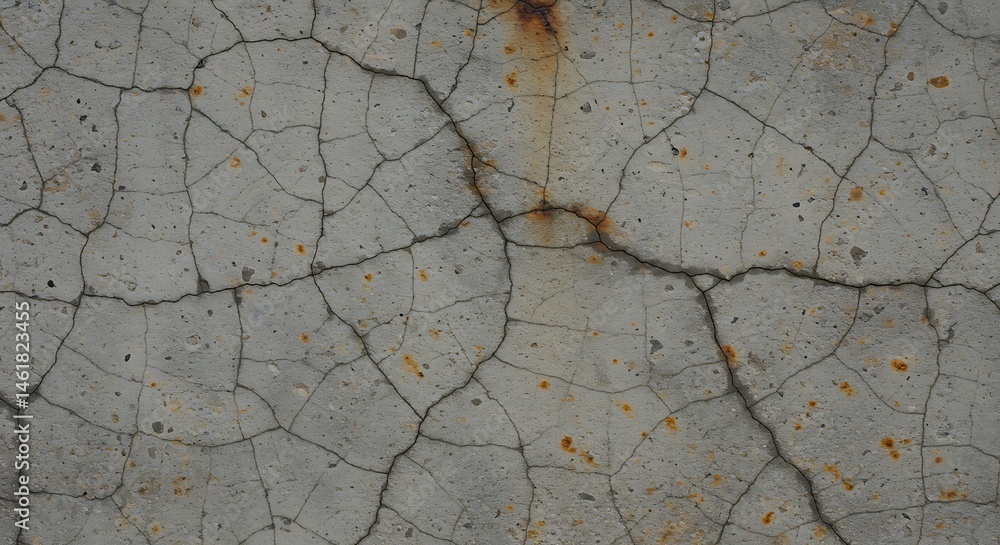 Obraz premium Cracked Concrete Surface with Rust Texture Background
