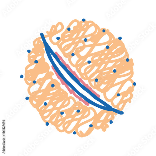 cuts household injury accident icon doodle illustration